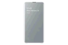 Samsung Clear View púzdro EF-ZG970CW pre Galaxy S10e, biele
