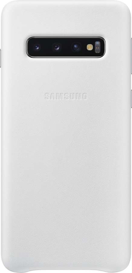 Samsung kožený kryt EF-VG973LW pre Galaxy S10, biely