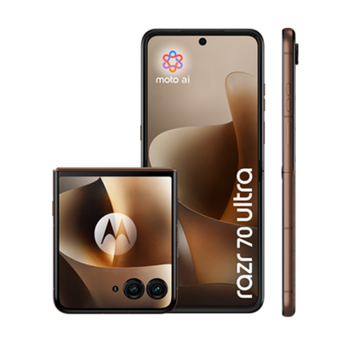 Motorola Razr 70 Ultra PANTONE Cocoa (Wood)