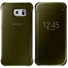 Samsung Clear View púzdro EF-ZG920BF pre Galaxy S6, Zlatá