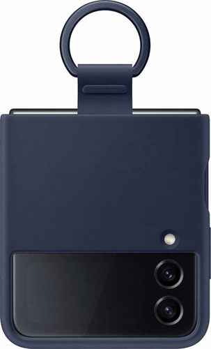 Samsung EF-PF721TNEGWW silikónový kryt s držiakom na prst pre Z Flip4, modrý