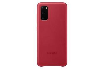Samsung EF-VG980LR Leather Cover pre Galaxy S20, červené