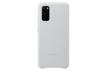 Samsung EF-VG980LS Leather Cover pre Galaxy S20, šedé