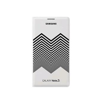Samsung flipové púzdro s kapsou EF-EN900BW pre Note 3, Biela