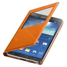 Samsung flipové púzdro s oknom EF-CN900BO pre Note 3, Oranžová