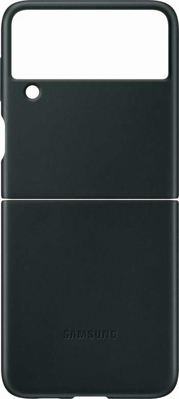 Samsung kožený zadný kryt pre Z Flip3, zelený
