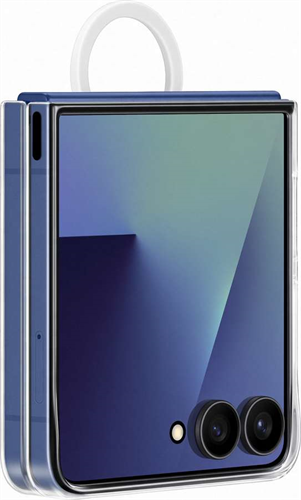 Samsung Priehľadný zadný kryt s držiakom na prst pre Flip7 priehľadný