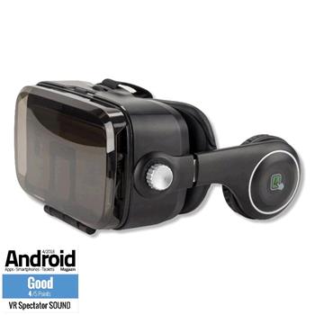 Spectator Sound univerzálne VR okuliare so sluchatkami, matná čierna