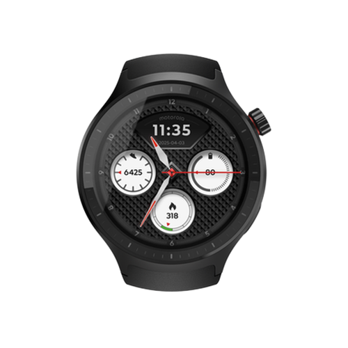 Motorola Moto Watch Pantone Volcanic Ash black