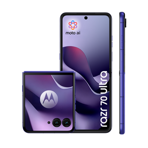 Motorola Razr 70 Ultra PANTONE Orient Blue (Alcantara)