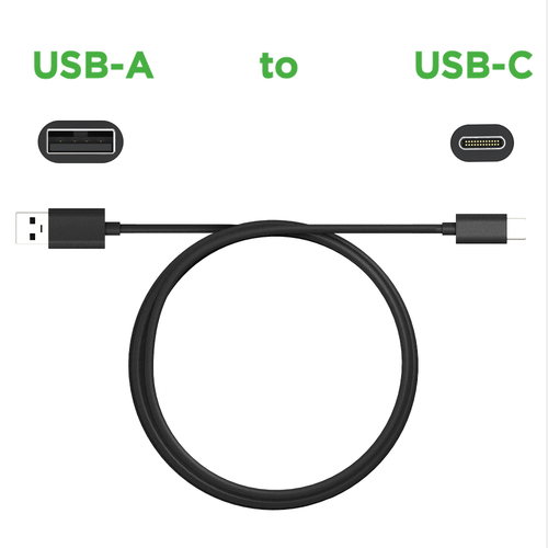 Motorola USB-A / USB-C Datový Kabel 2m Black