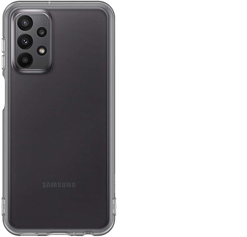 Samsung polopriehľadný zadný kryt EF-QA235TB pre A23 5G, čierny