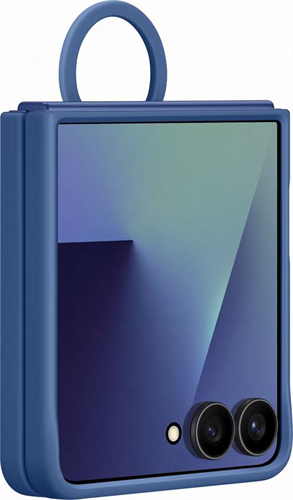 Samsung Silikónový kryt s držiakom na prst pre Flip7 Modrý