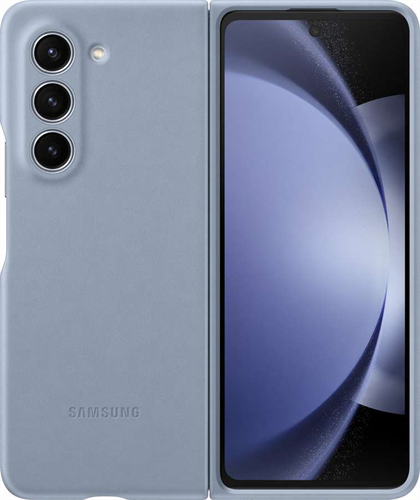 Samsung Zadný kryt z eko kože pre Galaxy Z Fold5, Modrá